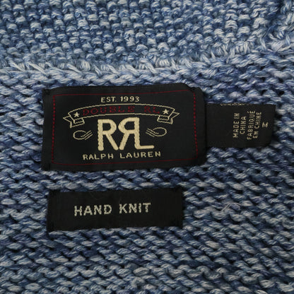 RRL ダブルアールエル アンカーボタン 本藍染め ハンドニット ショールカラー カーディガン トップス