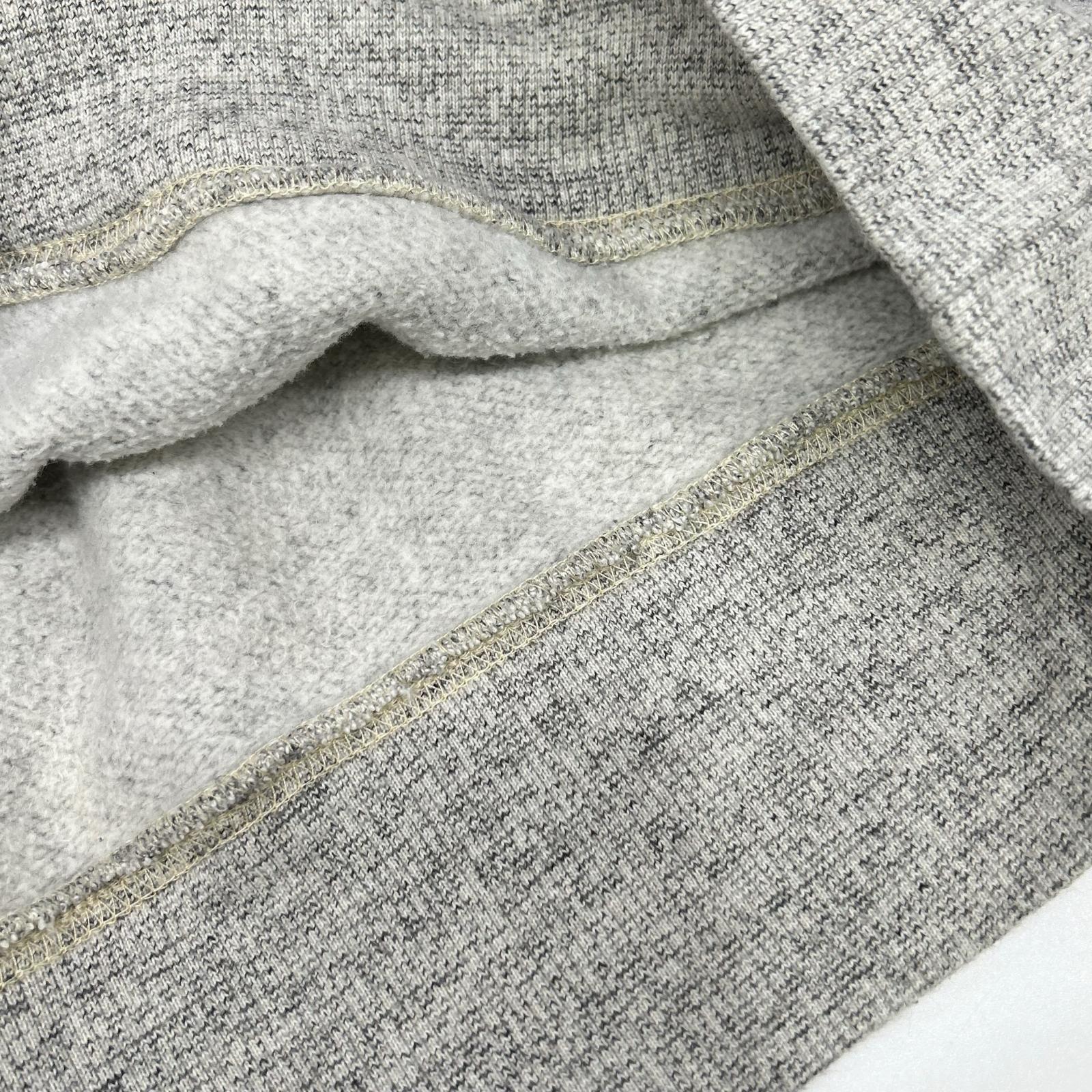 RRL ダブルアールエル グレー コットン Vガゼット クルーネックスウェットプルオーバー トップス