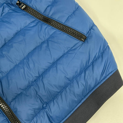 HUGOBOSS ヒューゴボス ブルー ナイロン ダウンジャケット ジップアップブルゾン ジャケット
