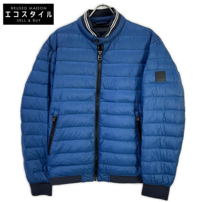 HUGOBOSS ヒューゴボス ブルー ナイロン ダウンジャケット ジップアップブルゾン ジャケット
