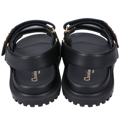 DIOR ディオール 新品未使用 KCQ547LAB_S900 26SS Dioract/ディオールアクト ラムスキン メタルロゴ バックストラップフラットサンダル シューズ
