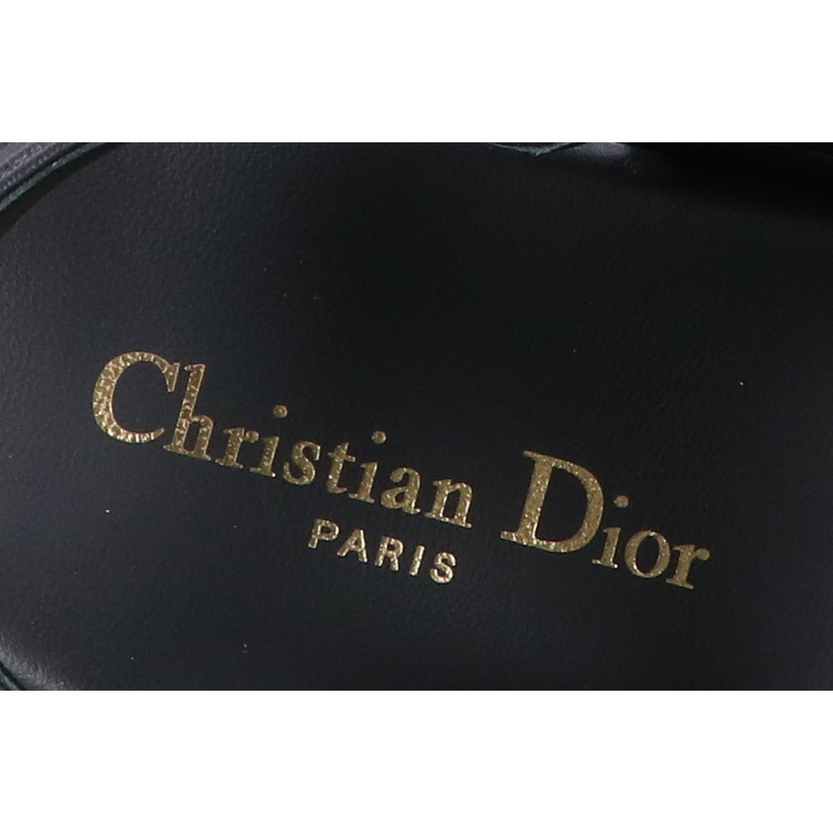 DIOR ディオール 新品未使用 KCQ547LAB_S900 26SS Dioract/ディオールアクト ラムスキン メタルロゴ バックストラップフラットサンダル シューズ