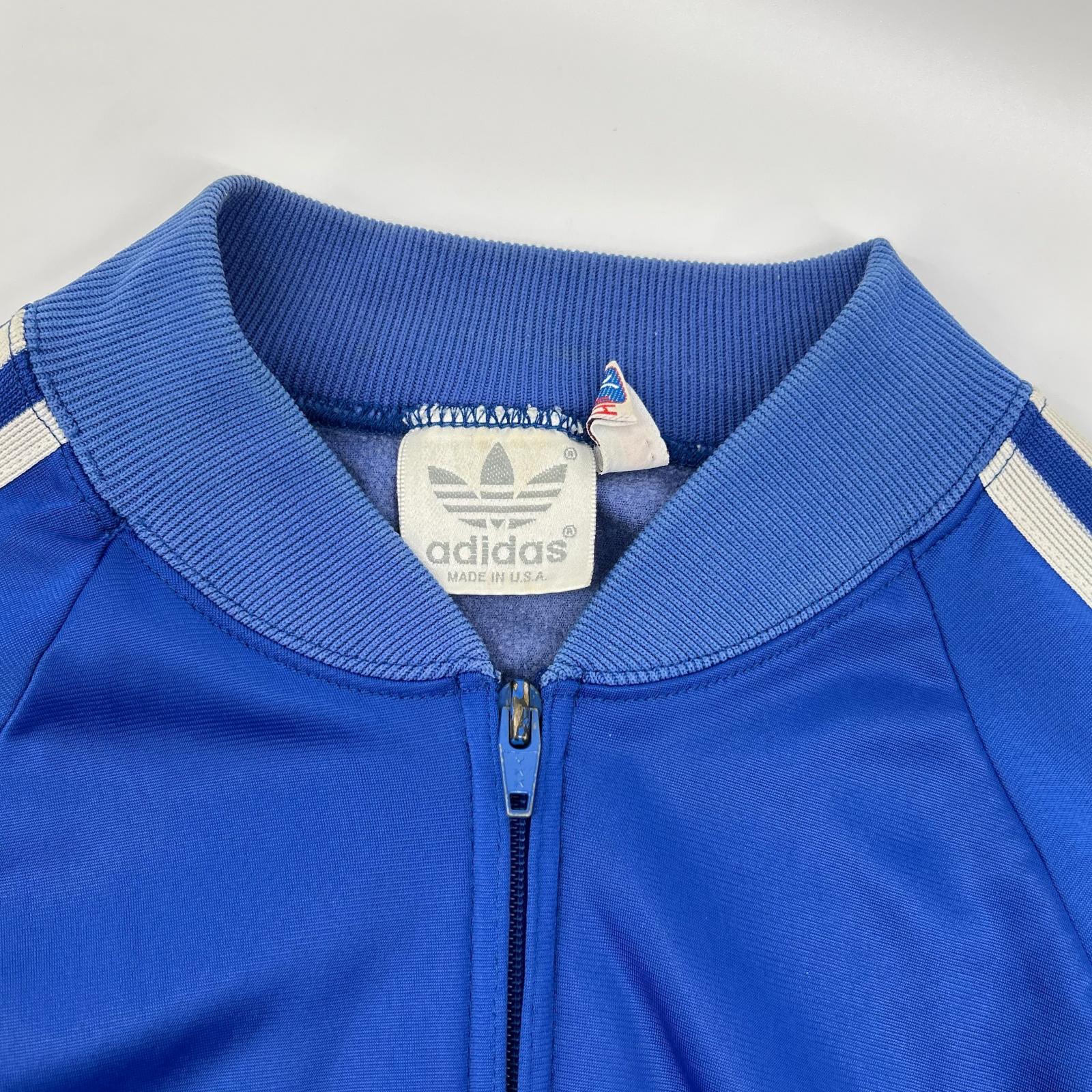 adidas アディダス 80's ブルー USA製 ATP 3ストライプ トラック