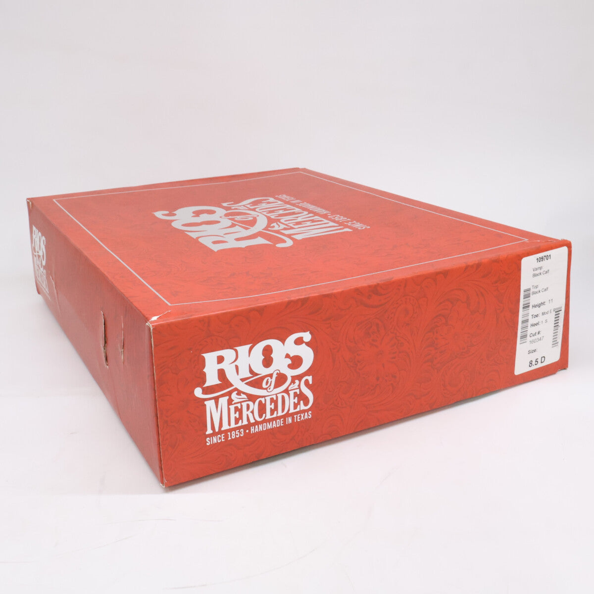 RIOSOFMERCEDES リオスオブメルセデス EDIFICE別注【美品】109701 ホワイトステッチ ローパーブーツ/ウエスタンブーツ シューズ