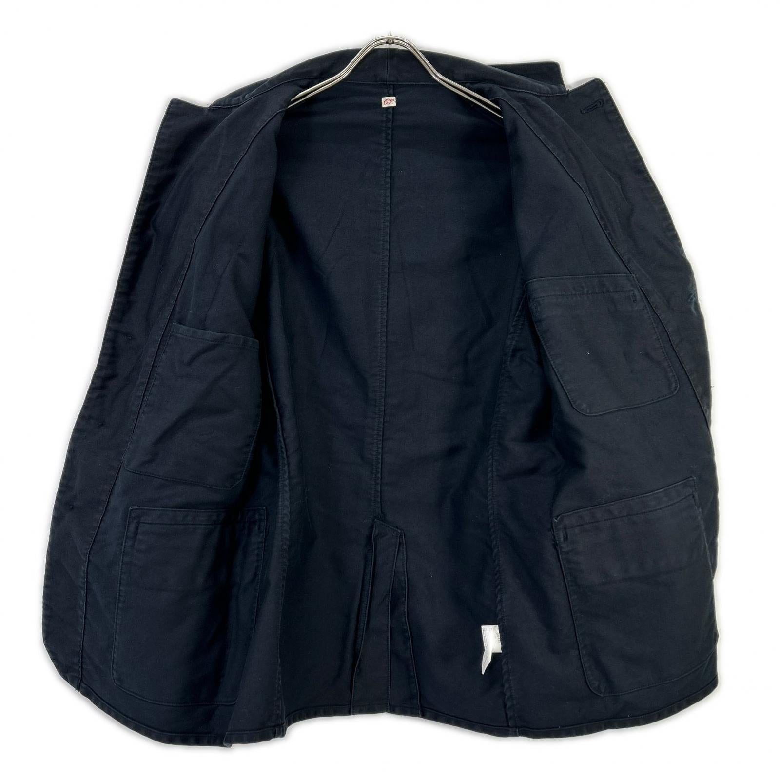 OUTIL ウティ OV-T031 VESTE ETAIN ネイビー メタルボタン オリジナルモールスキンワークジャケット ジャケット