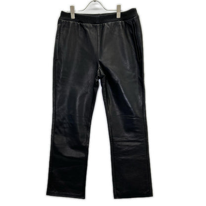 MOSSIR モシール MOPT023 ブラック クロム鞣しステアハイド LENDER LEATHER PANTS/ウォッシャブルレザードローストリングパンツ ボトムス