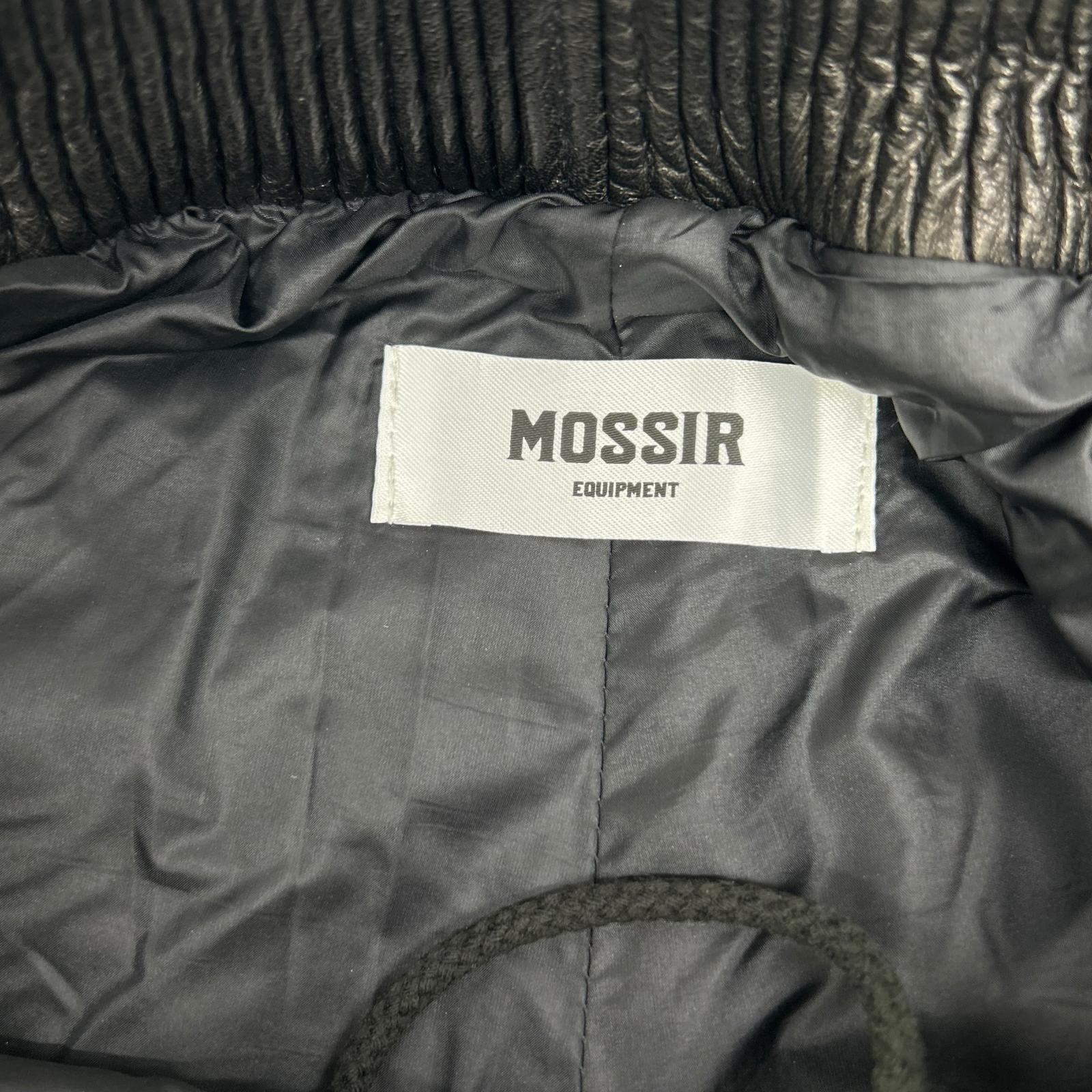 MOSSIR モシール MOPT023 ブラック クロム鞣しステアハイド LENDER LEATHER PANTS/ウォッシャブルレザードローストリングパンツ ボトムス