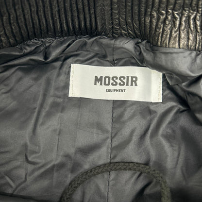 MOSSIR モシール MOPT023 ブラック クロム鞣しステアハイド LENDER LEATHER PANTS/ウォッシャブルレザードローストリングパンツ ボトムス