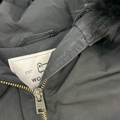 WOOLRICH ウールリッチ WWOU0646 ブラック ナイロン フォックスファー KEYSTONE PARKA/キーストーンパーカ コート