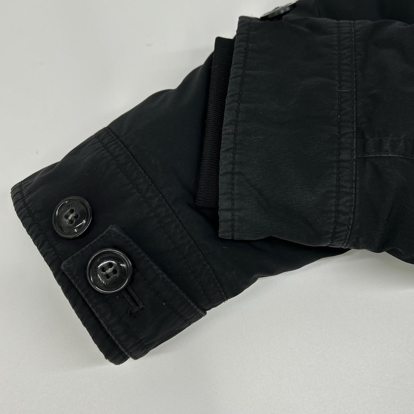 WOOLRICH ウールリッチ WWOU0646 ブラック ナイロン フォックスファー KEYSTONE PARKA/キーストーンパーカ コート