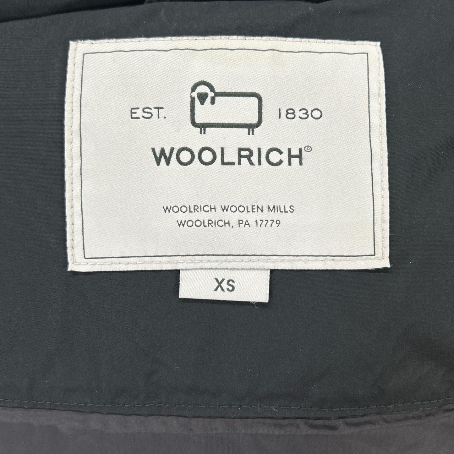 WOOLRICH ウールリッチ WWOU0646 ブラック ナイロン フォックスファー KEYSTONE PARKA/キーストーンパーカ コート