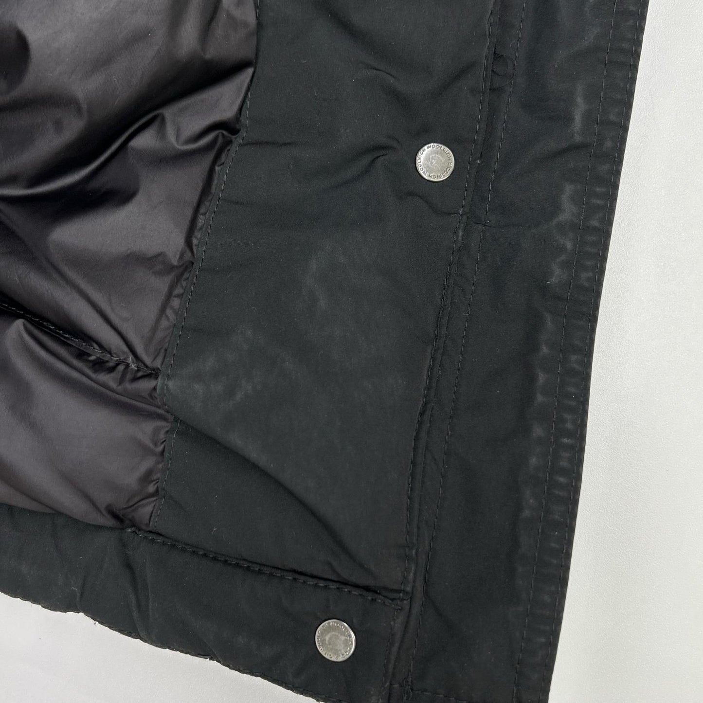 WOOLRICH ウールリッチ WWOU0646 ブラック ナイロン フォックスファー KEYSTONE PARKA/キーストーンパーカ コート