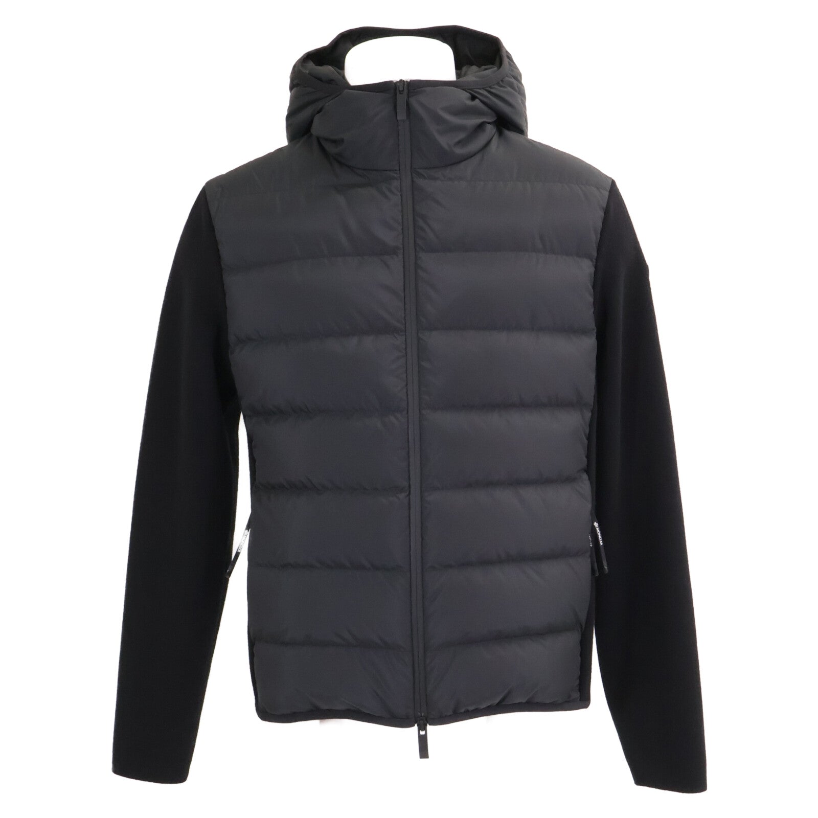 MONCLER モンクレール 【美品/23年製】J20919B00010 CARDIGAN TRICOT ニット/ナイロン切替 フーディダウンジャケット ジャケット