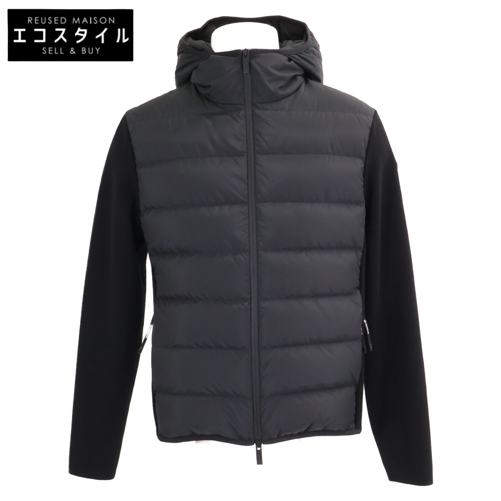 MONCLER モンクレール 【美品/23年製】J20919B00010 CARDIGAN TRICOT ニット/ナイロン切替 フーディダウンジャケット ジャケット