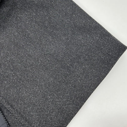 TAGLIATORE Tagliatore CFBM13B Charcoal Herringbone 100% Wool Single-Breasted Chesterfield Coat