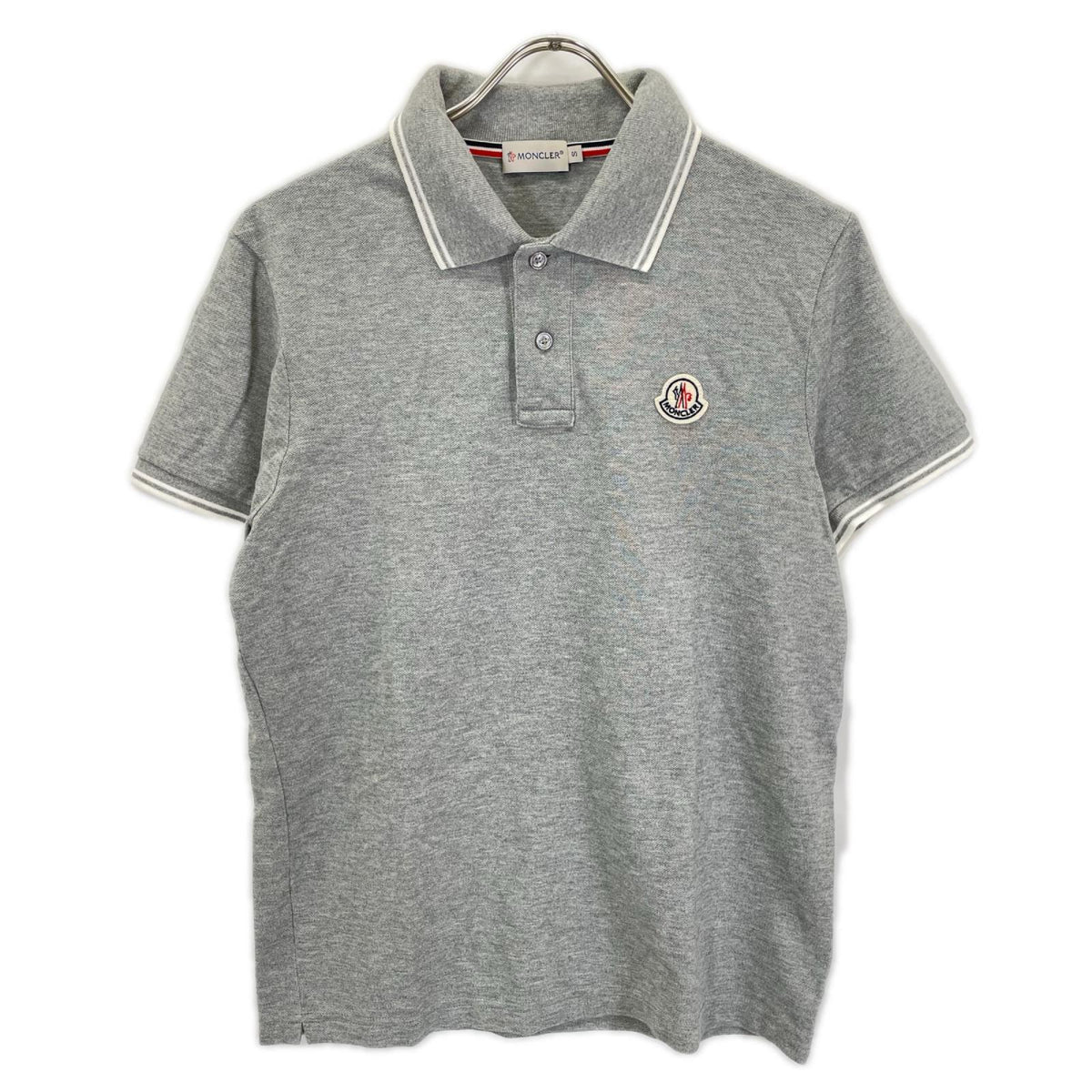 MONCLER モンクレール グレー MAGLIA POLO MANICA CORTA ショートスリーブポロシャツ トップス