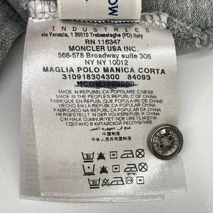 MONCLER モンクレール グレー MAGLIA POLO MANICA CORTA ショートスリーブポロシャツ トップス
