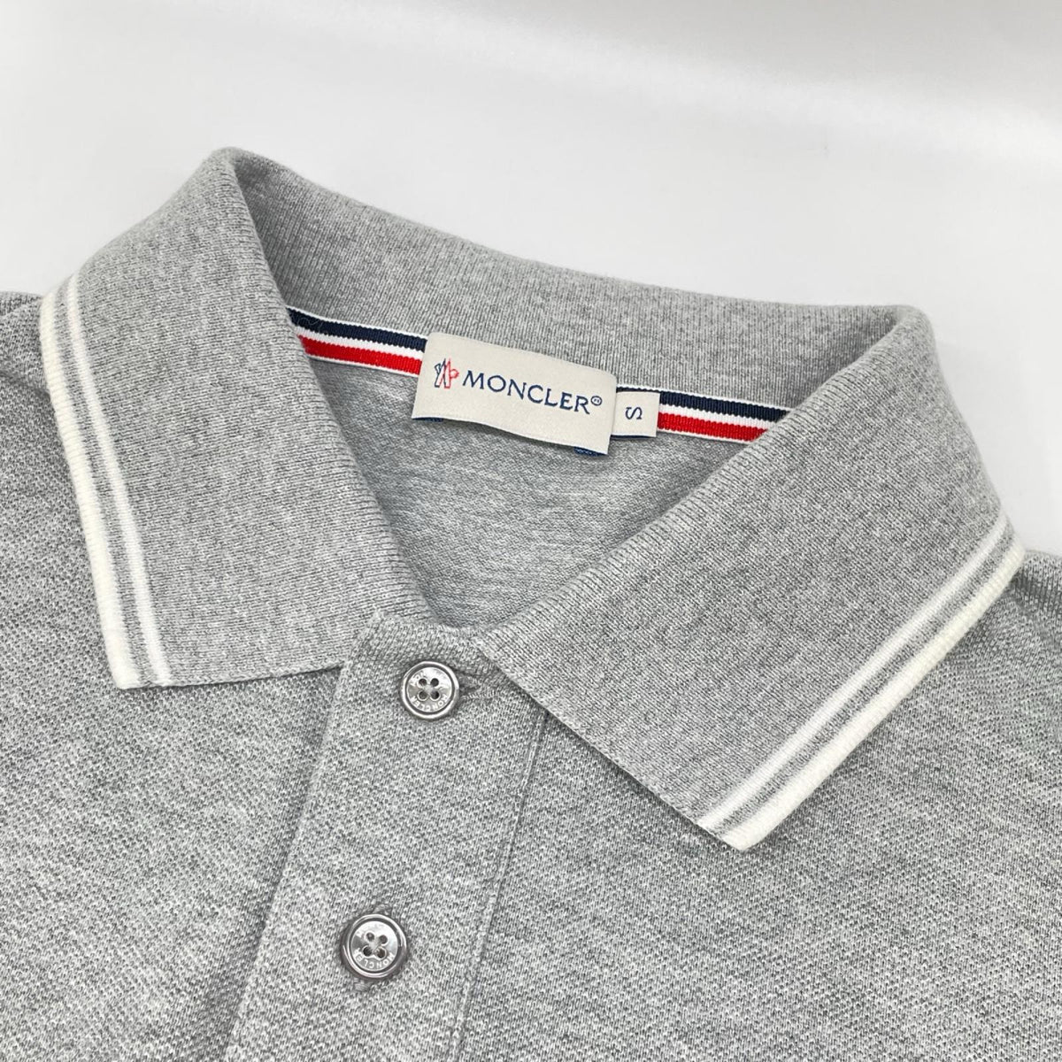 MONCLER モンクレール グレー MAGLIA POLO MANICA CORTA ショートスリーブポロシャツ トップス