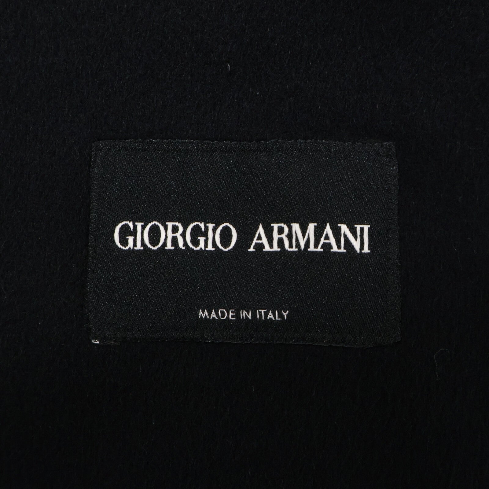 GIORGIOARMANI ジョルジオアルマーニ 【新品同様/国内正規】CC0628 カシミヤ100％ ベルト付 ジップアップ フーディ コート