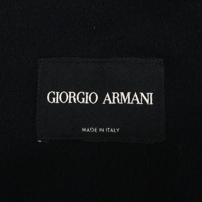 GIORGIOARMANI ジョルジオアルマーニ 【新品同様/国内正規】CC0628 カシミヤ100％ ベルト付 ジップアップ フーディ コート