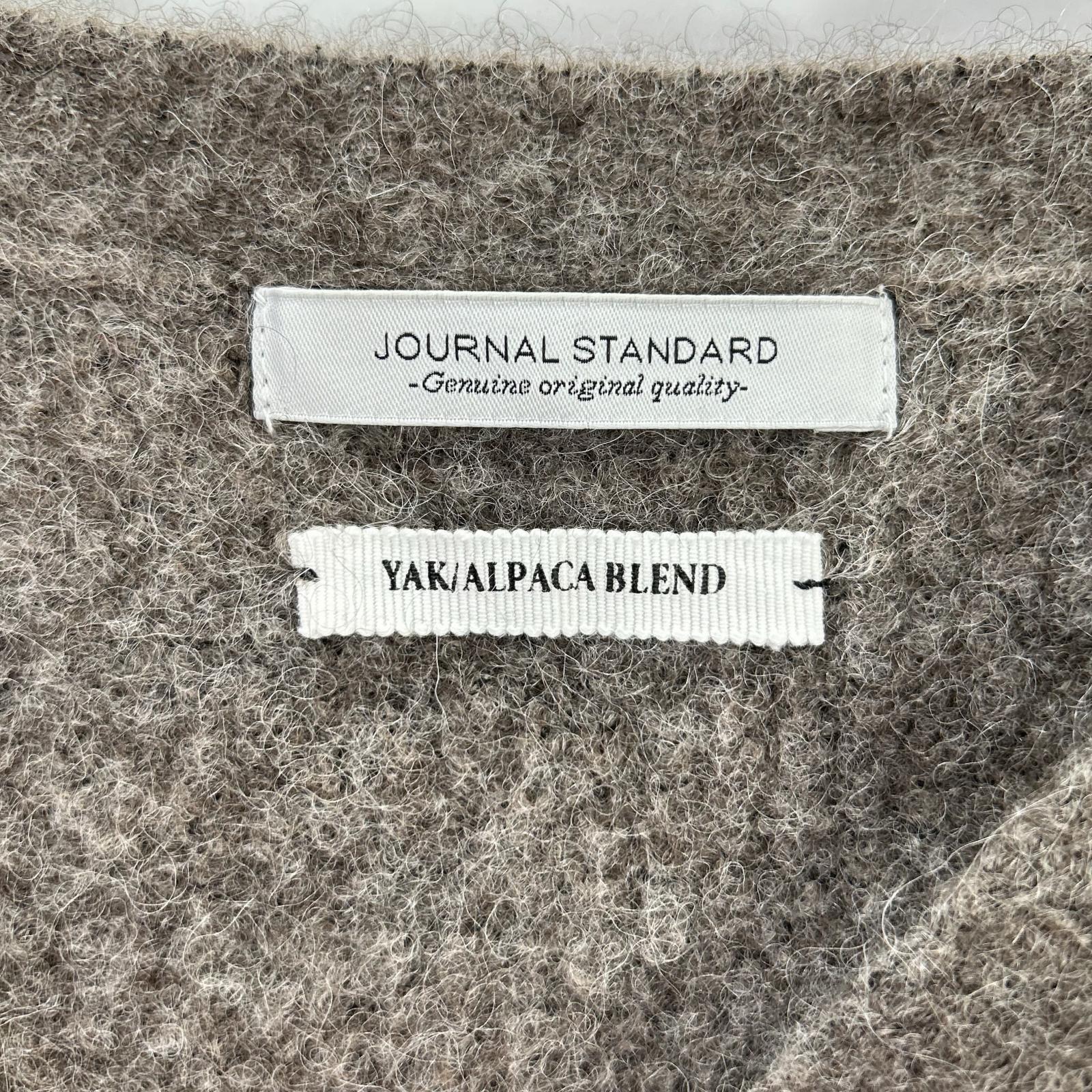 JOURNALSTANDARD ジャーナルスタンダード 25AW 250806005590 グレージュ ヤクウール×アルパカブレンド ニットプルオーバー トップス