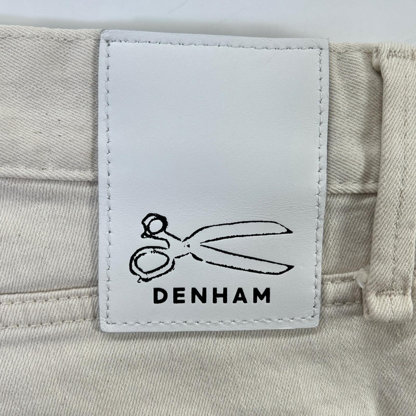 DENHAM デンハム 01-23-03-11-041 RAZOR アイボリー コットン スリムフィット ボタンフライデニムパンツ ボトムス