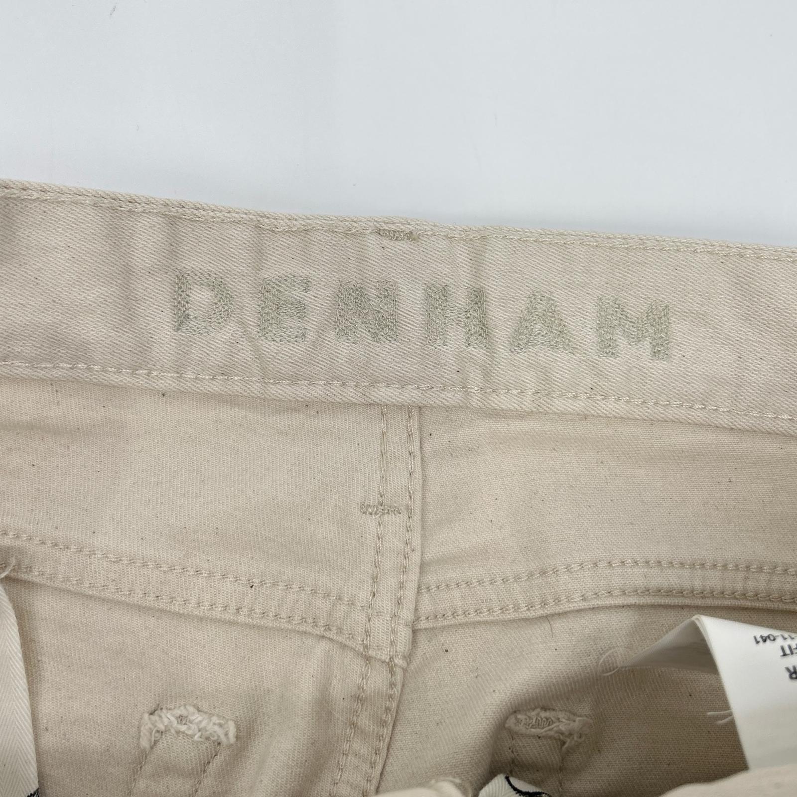 DENHAM デンハム 01-23-03-11-041 RAZOR アイボリー コットン スリムフィット ボタンフライデニムパンツ ボトムス