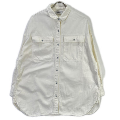 Healthy Denim ヘルシーデニム SLOBE別注 H329620I ホワイト コットン Almond スーパービッグデニムシャツ トップス