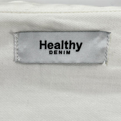 Healthy Denim ヘルシーデニム SLOBE別注 H329620I ホワイト コットン Almond スーパービッグデニムシャツ トップス