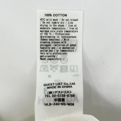 Healthy Denim ヘルシーデニム SLOBE別注 H329620I ホワイト コットン Almond スーパービッグデニムシャツ トップス