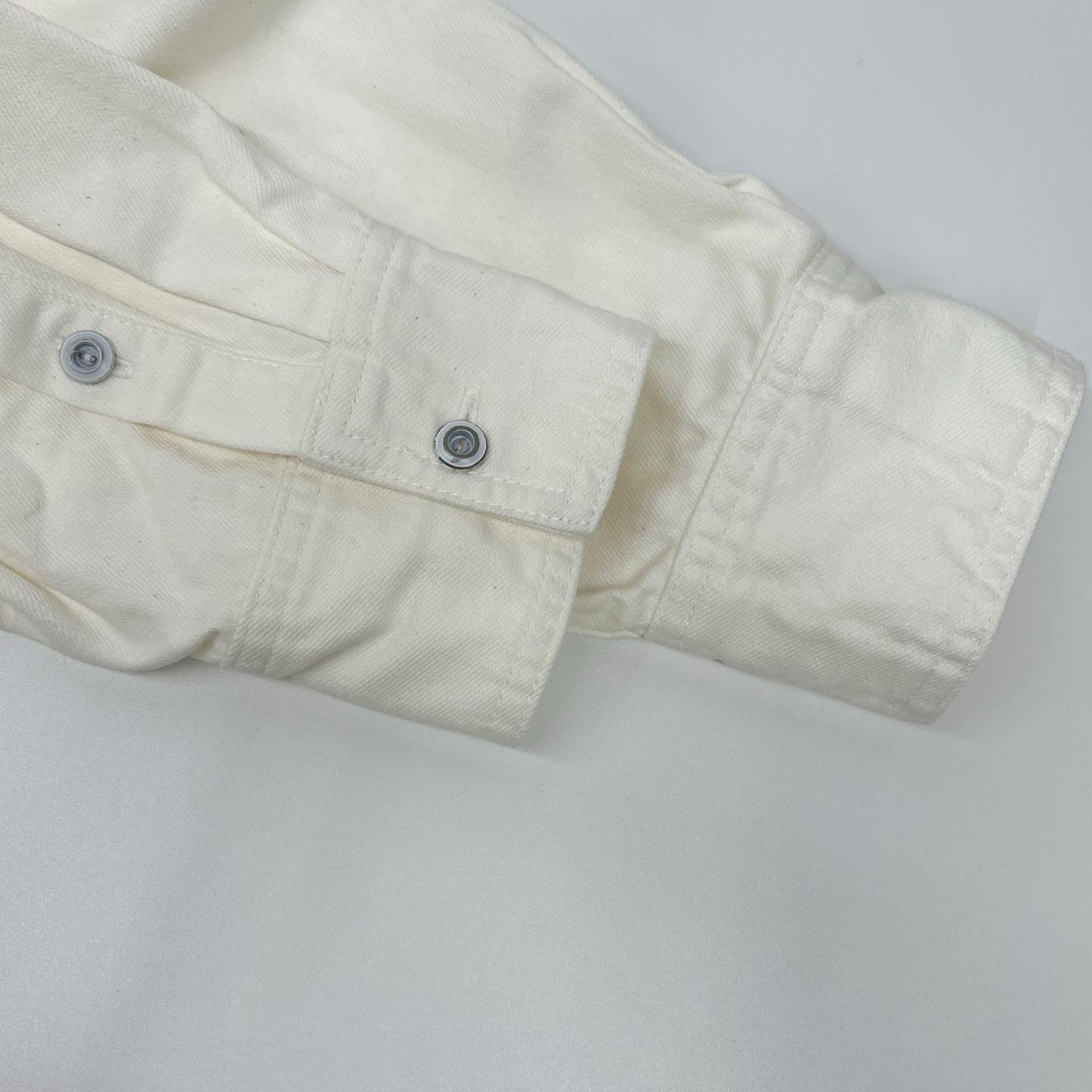 Healthy Denim ヘルシーデニム SLOBE別注 H329620I ホワイト コットン Almond スーパービッグデニムシャツ トップス