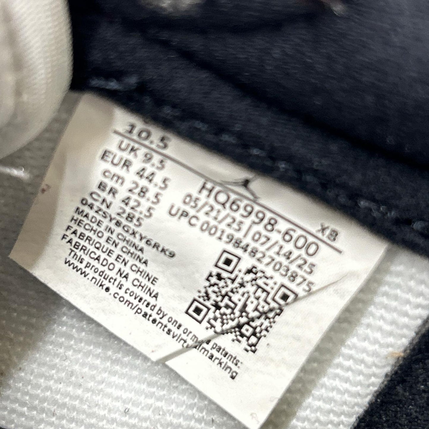 NIKE ナイキ 【新品同様】HQ6998-600 AIR JORDAN 1 RETRO LOW OG エア ジョーダン 1 レトロ ロー オリジナル スニーカー シューズ