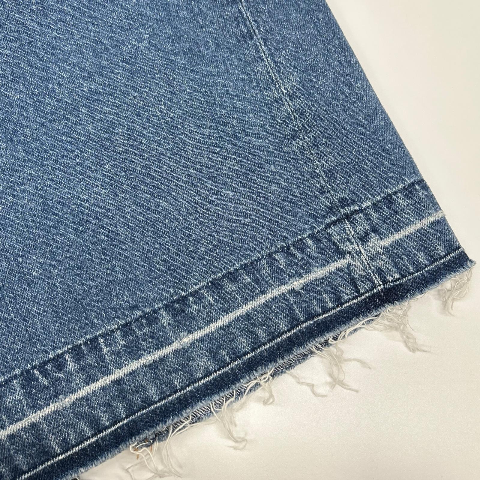 Whim Gazette ウィムガゼット 25SS WGD1051209A0001 インディゴブルー コットン カットオフ フロントボタン ノースリーブデニムワンピース オーバーオール オールインワン