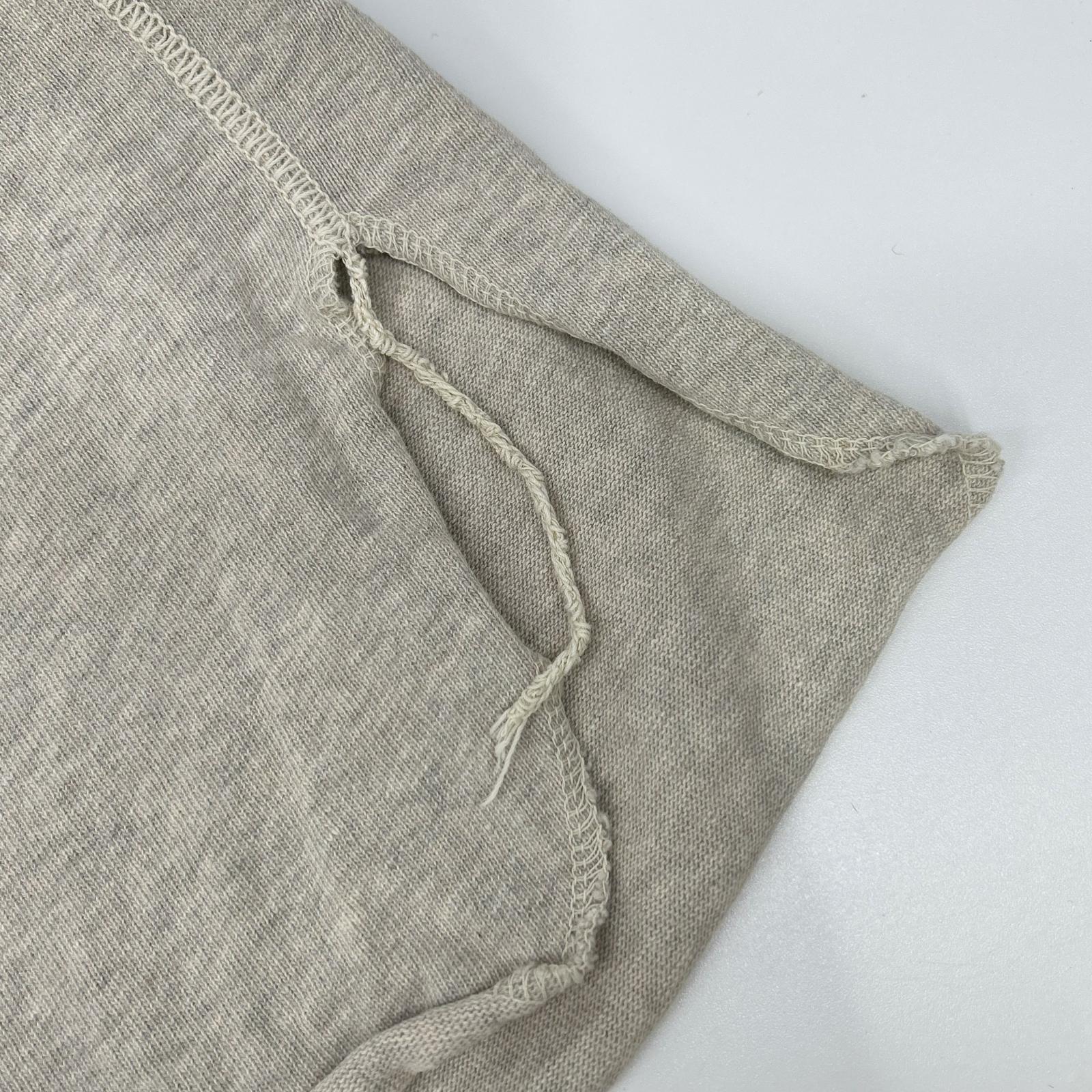 REMI RELIEF レミレリーフ ×HUG O WaR 25SS オートミール/ベージュ コットン TOY BEAR ヴィンテージ加工 天竺ラグランスリーブTシャツ トップス