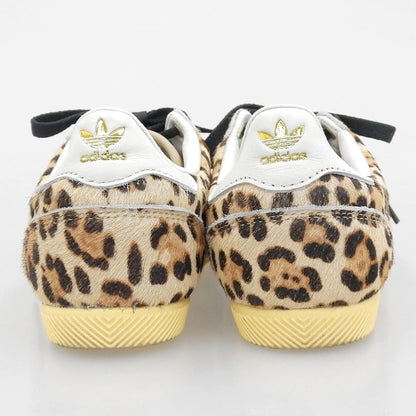 adidas アディダス 美品 Originals JAPAN W ハラコ レオパード ラバーソールローカットスニーカー ベージュ系×ブラウン 23.5cm KI6687 シューズ