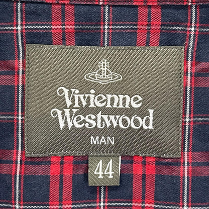 Vivienne Westwood MAN ヴィヴィアンウエストウッドマン ブラック DETAILD CHECK クラシックシャツ トップス