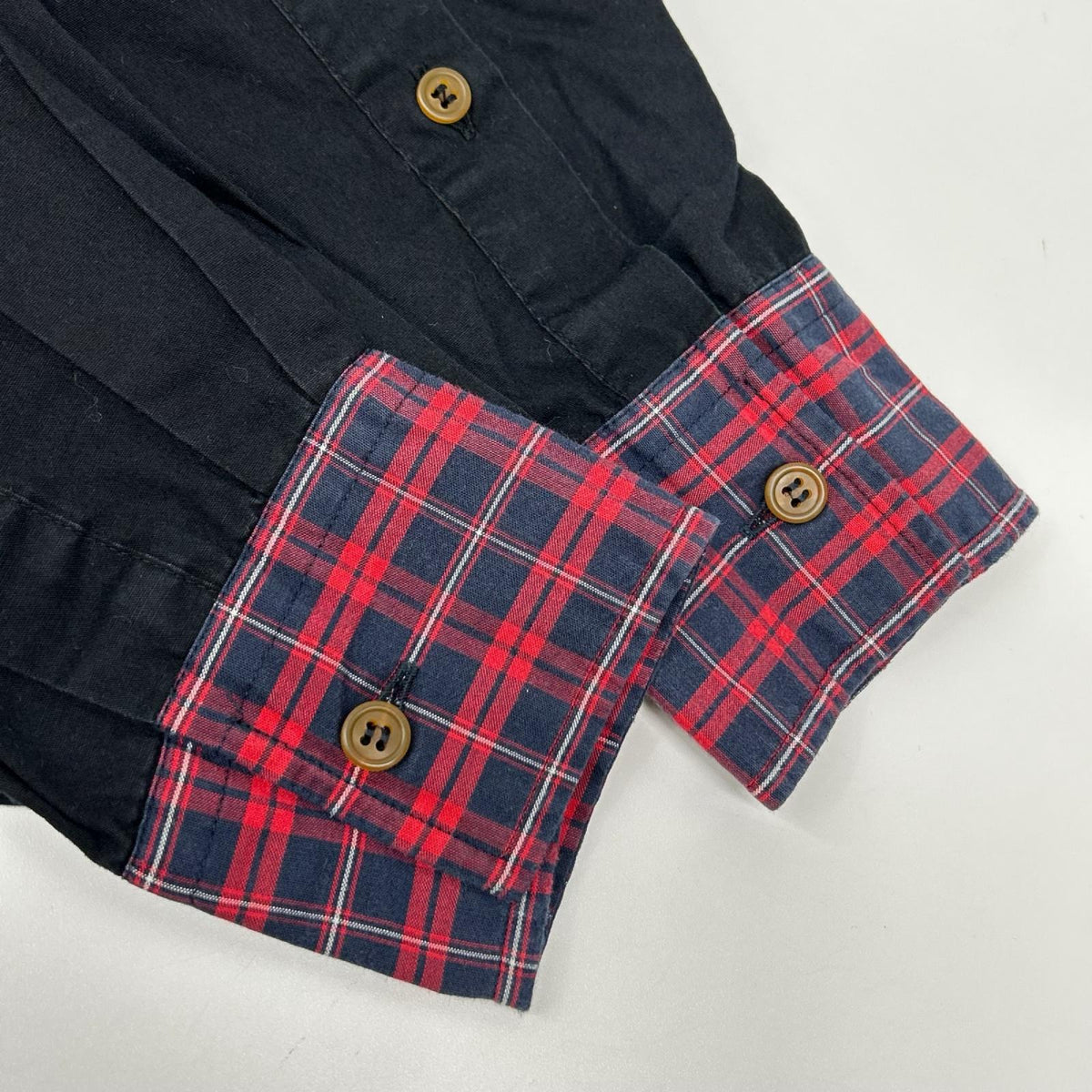 Vivienne Westwood MAN ヴィヴィアンウエストウッドマン ブラック DETAILD CHECK クラシックシャツ トップス