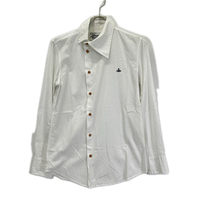 Vivienne Westwood MAN ヴィヴィアンウエストウッドマン VW-WR-71093 ホワイト アシンメトリーカラー長袖シャツ トップス