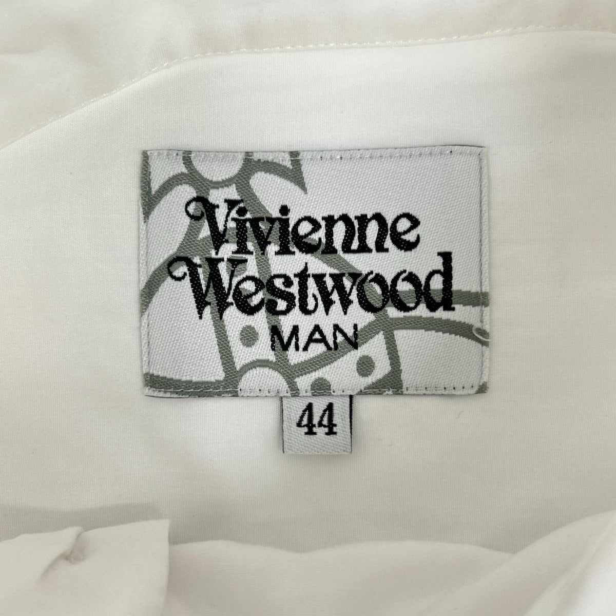 Vivienne Westwood MAN ヴィヴィアンウエストウッドマン VW-WR-71093 ホワイト アシンメトリーカラー長袖シャツ トップス