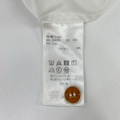 Vivienne Westwood MAN ヴィヴィアンウエストウッドマン VW-WR-71093 ホワイト アシンメトリーカラー長袖シャツ トップス