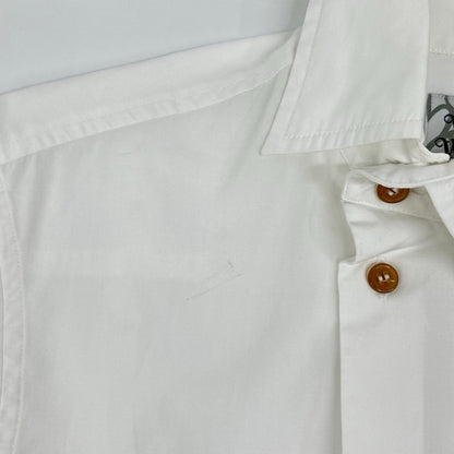 Vivienne Westwood MAN ヴィヴィアンウエストウッドマン VW-WR-71093 ホワイト アシンメトリーカラー長袖シャツ トップス