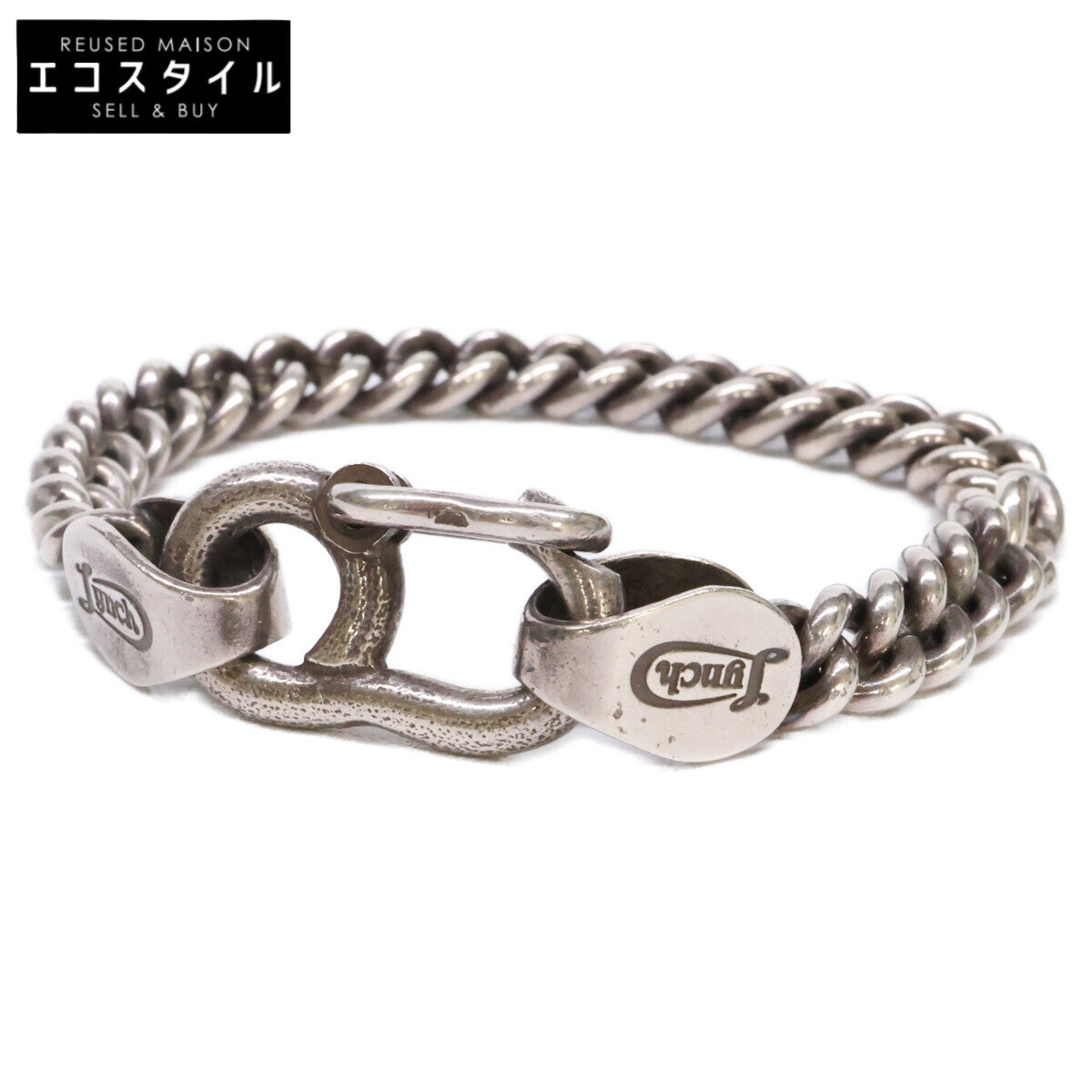 LYNCH SILVERSMITH リンチシルバースミス LNC619 g-HOOK+C350 CHAIN BRACELET+LNC813 End cap チェーン ブレスレット