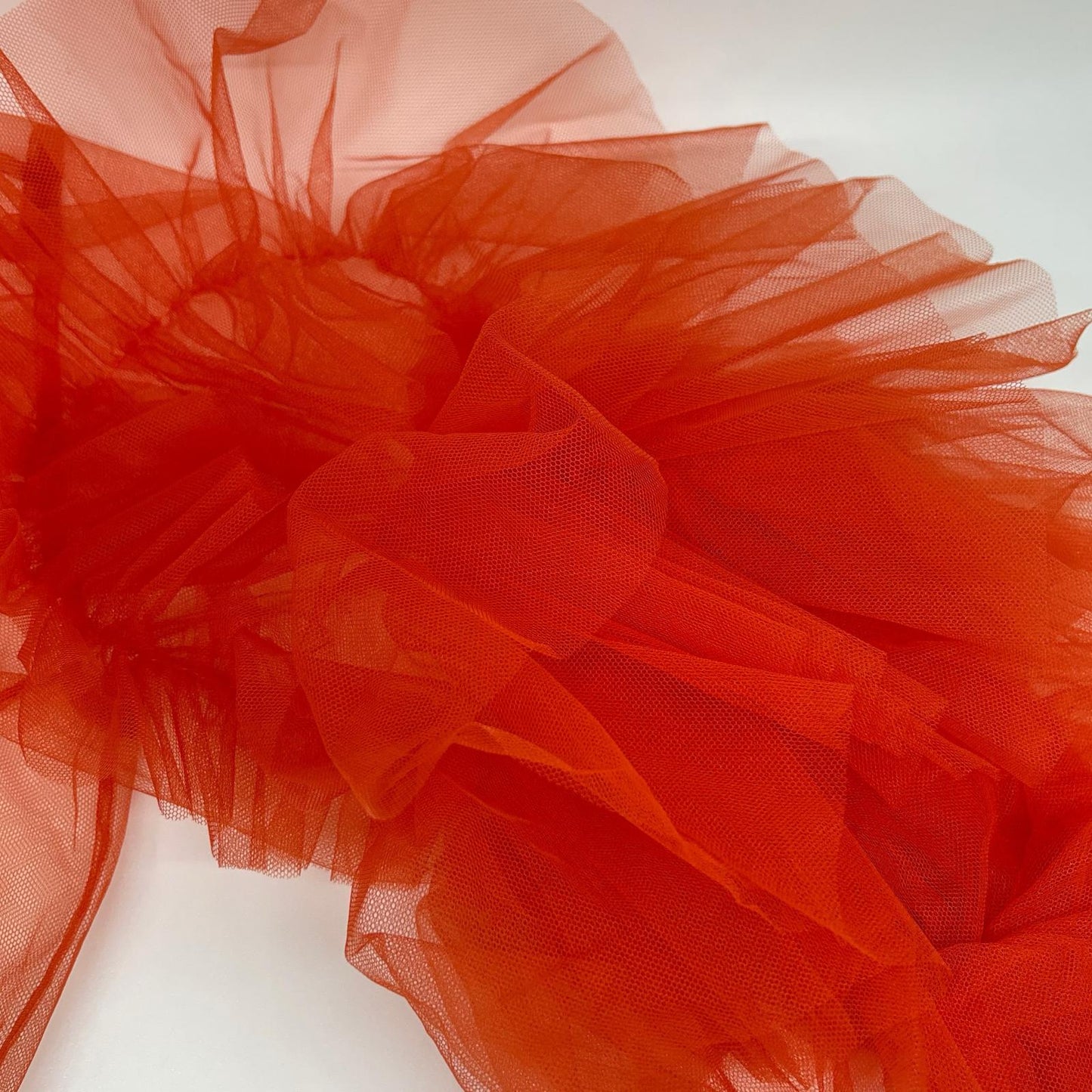 MARGE マージ 1006-0102-313 オレンジ Tulle asymmetric decorative p/o チュールトップス トップス