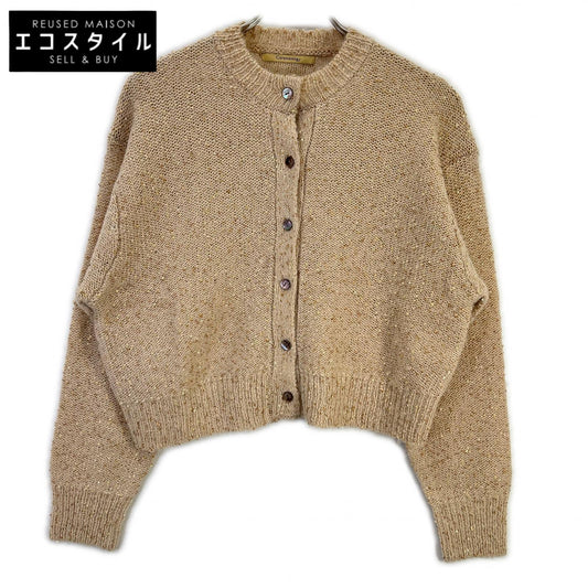 カレンソロジー Curensology CL306178ER 23AW ベージュ スパングルショートカーディガン トップス