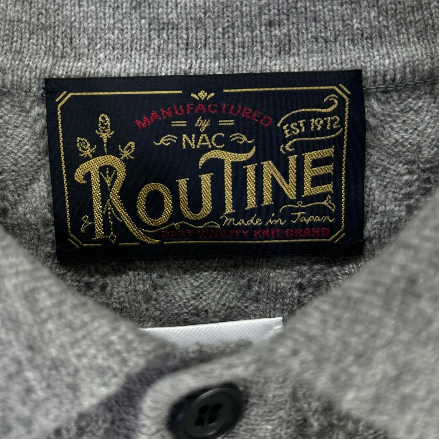 ROUTINE Routine 2025 Gray Wool Cable-Knit Pullover