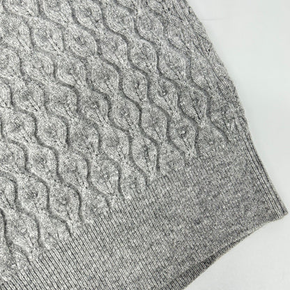 ROUTINE Routine 2025 Gray Wool Cable-Knit Pullover