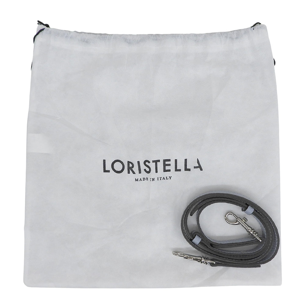 LORISTELLA ロリステッラ 美品 バケツバッグ ハンドバッグ ショルダーバッグ レディース レザー ライトブルー ハンドバッグ