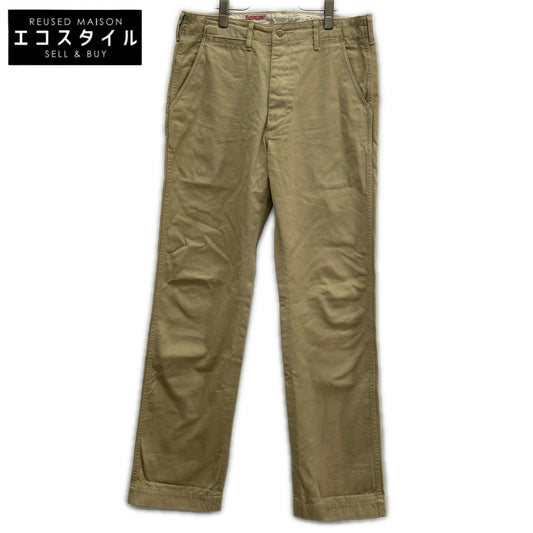 TOYS McCOY PRODUCT トイズマッコイプロダクト TMP2504 V. HILTS TROUSERS STEVE McQUEEN GREAT ESCAPE/大脱走 ベージュ ボタンフライ ミリタリーチノトラウザーパンツ ボトムス