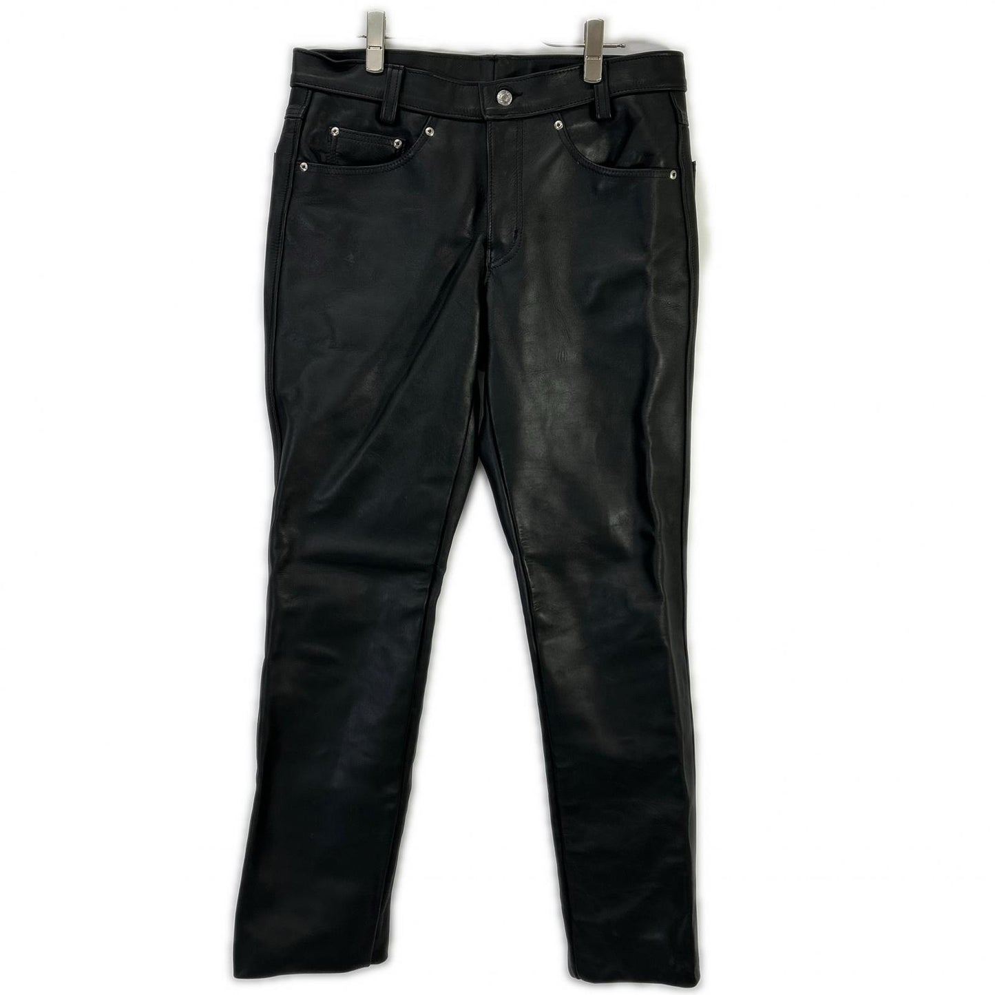 SCHOTT ショット 600US 7449 USA製 ブラック カウステアハイド LEATHER PANTS NEW FIT/レザーパンツ ボトムス
