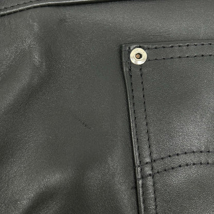 SCHOTT ショット 600US 7449 USA製 ブラック カウステアハイド LEATHER PANTS NEW FIT/レザーパンツ ボトムス